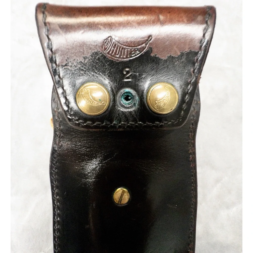 Vtg Hunter Model 2 Brown Leather Holster K-Frame Security Six Colt Positive